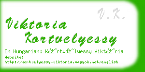 viktoria kortvelyessy business card